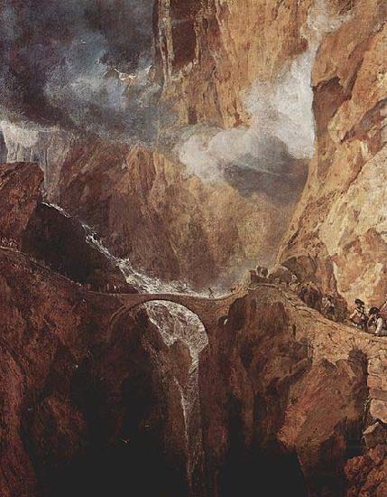 Die Teufelsbrocke St. Gotthard, Joseph Mallord William Turner